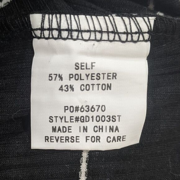 Renvy Black Striped Faux Wrap Long Sleeve Mini s S - Picture 5 of 8